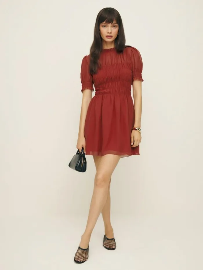The Reformation Mimsy Dress Sangre 8211 Clothing