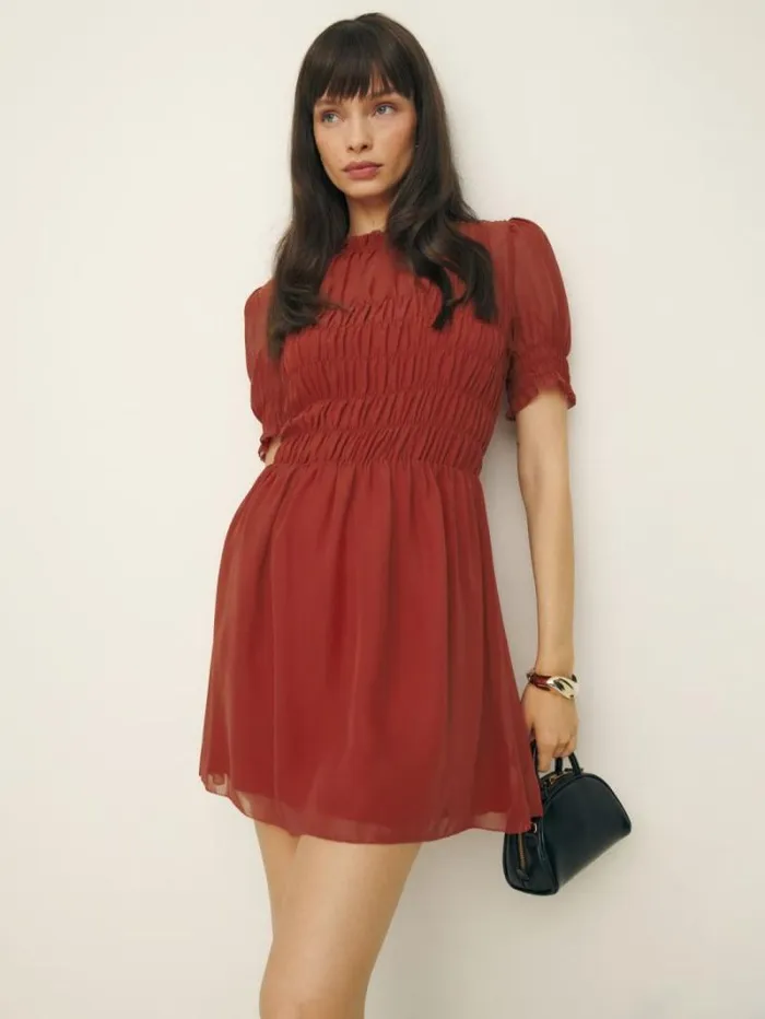 The Reformation Mimsy Dress Sangre 8211 Clothing
