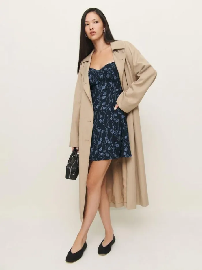 The Reformation Mochi Dress Georgia Blue 8211 Clothing