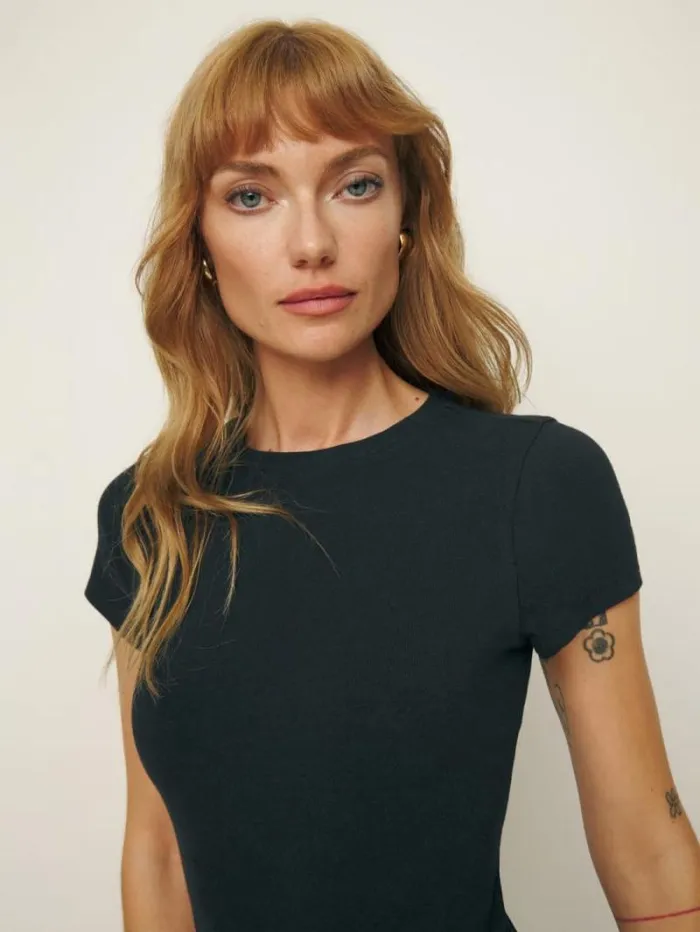 The Reformation Nadia Knit Dress Black 8211 Clothing