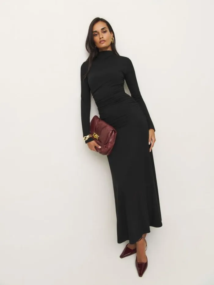 The Reformation Nemy Knit Dress Black 8211 Clothing