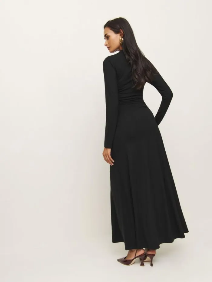 The Reformation Nemy Knit Dress Black 8211 Clothing