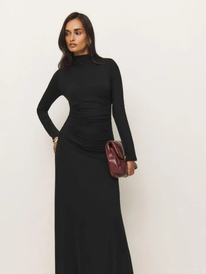 The Reformation Nemy Knit Dress Black 8211 Clothing