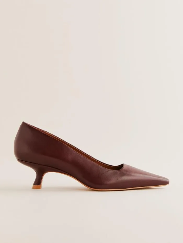 The Reformation Nickie Kitten Heeled Pump Ruby 8211 Shoes