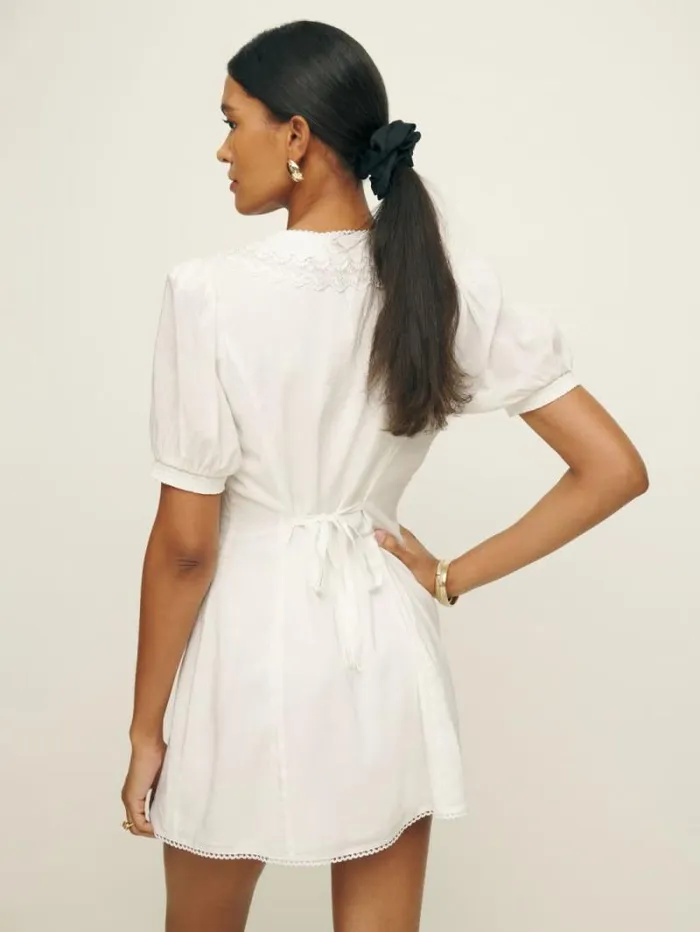 The Reformation Nonie Dress White 8211 Clothing