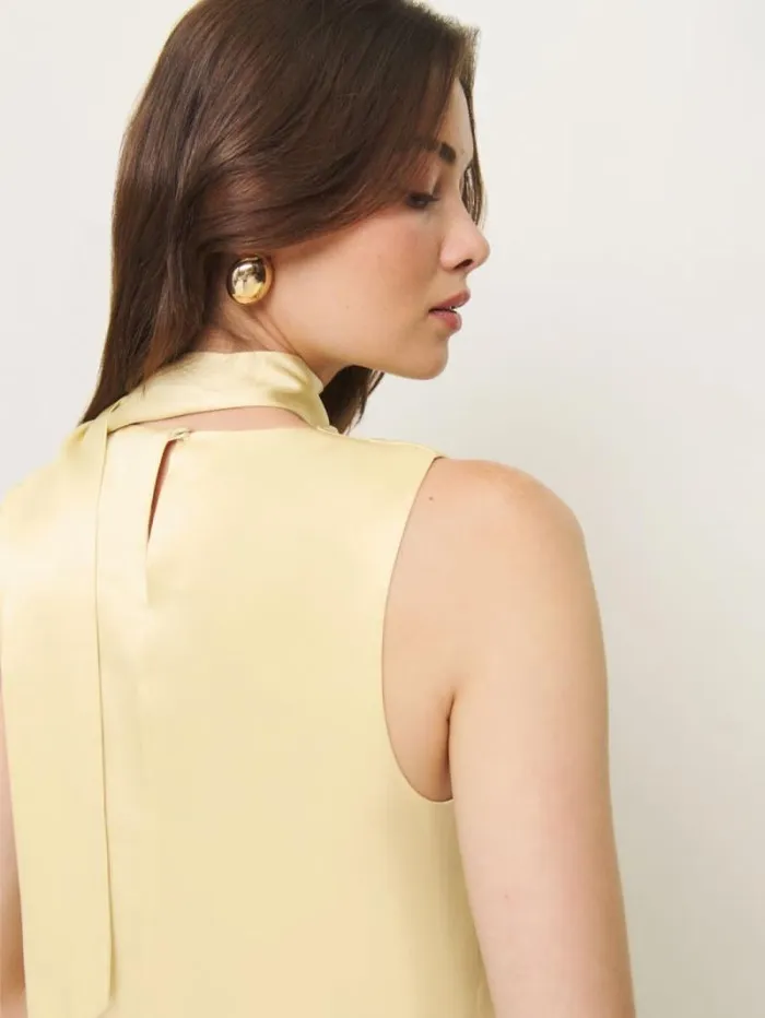 The Reformation Norella Top Blonde 8211 Clothing
