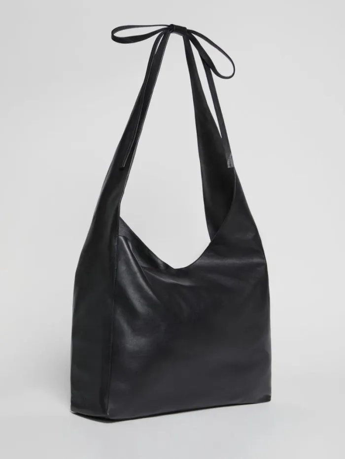 The Reformation Oversized Vittoria Tote Black Leather 8211 Bags