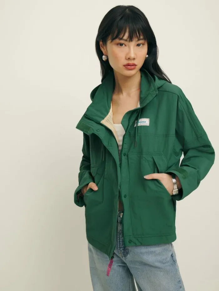 The Reformation Patagonia Women039s Skysail Jacket Conifer Green 8211 Clothing