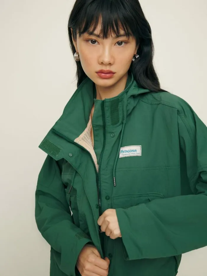The Reformation Patagonia Women039s Skysail Jacket Conifer Green 8211 Clothing