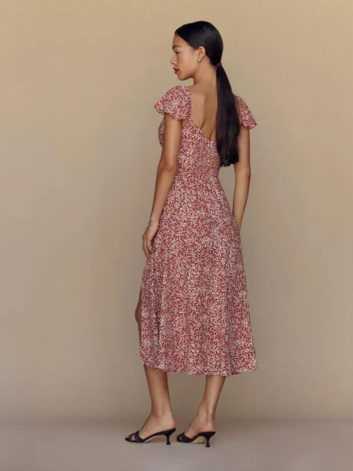 The Reformation Petites Baxley Dress La Vie En Rose 8211 Clothing