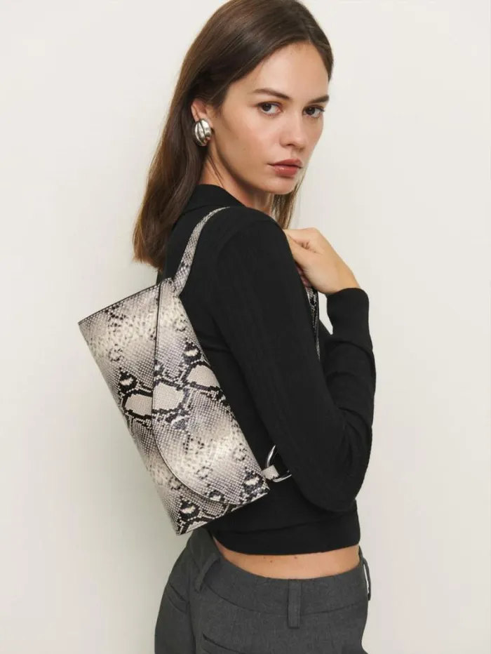 The Reformation Philomena Shoulder Bag Python 8211 Bags