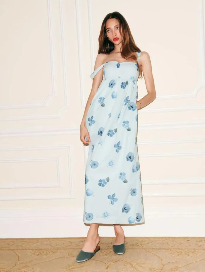 The Reformation Reade Dress Matisse Floral 8211 Clothing