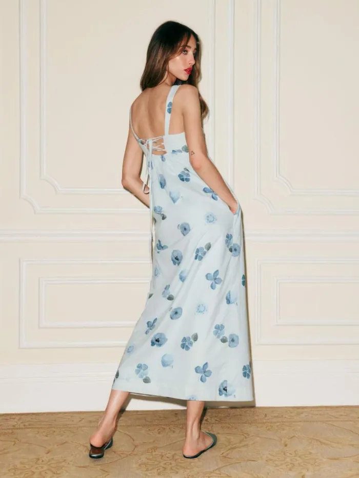 The Reformation Reade Dress Matisse Floral 8211 Clothing