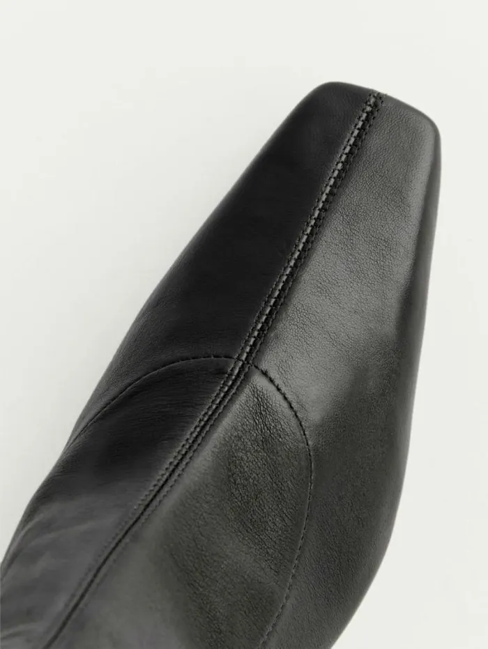The Reformation Remington Ankle Boot Black Leather 8211 Shoes