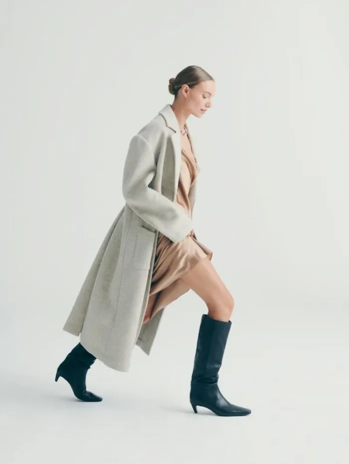 The Reformation Remy Knee Boot Black Leather 8211 Shoes