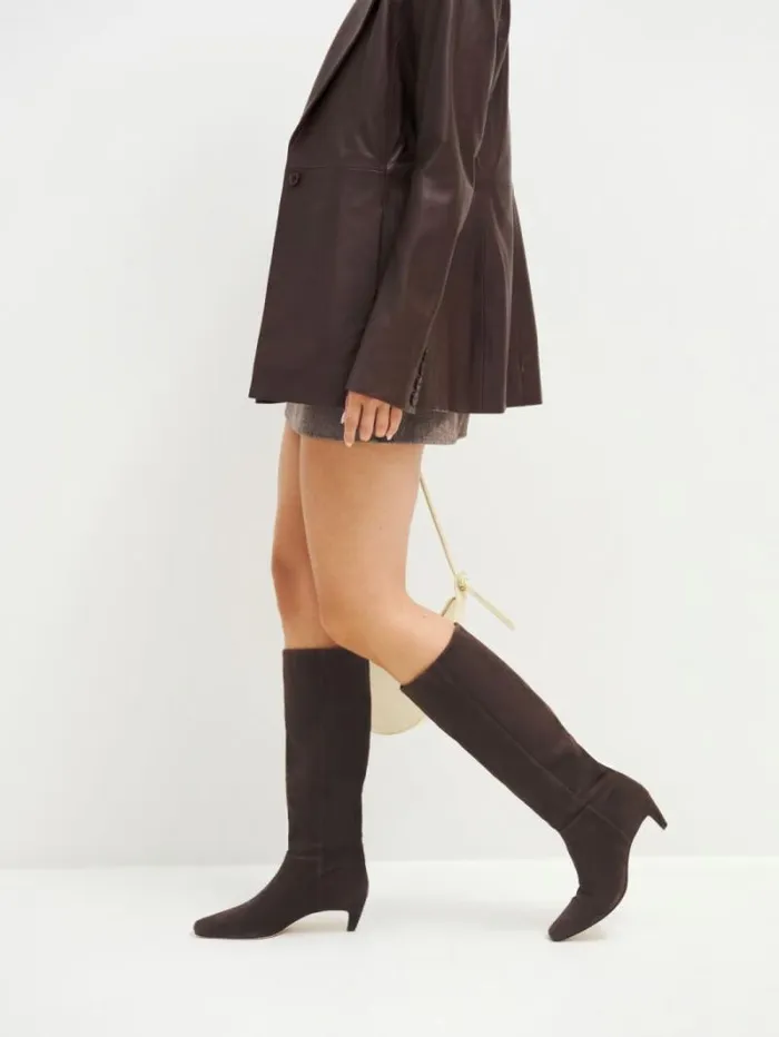 The Reformation Remy Knee Boot Boss Suede 8211 Shoes