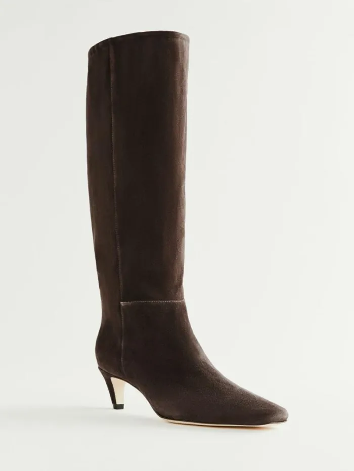 The Reformation Remy Knee Boot Boss Suede 8211 Shoes