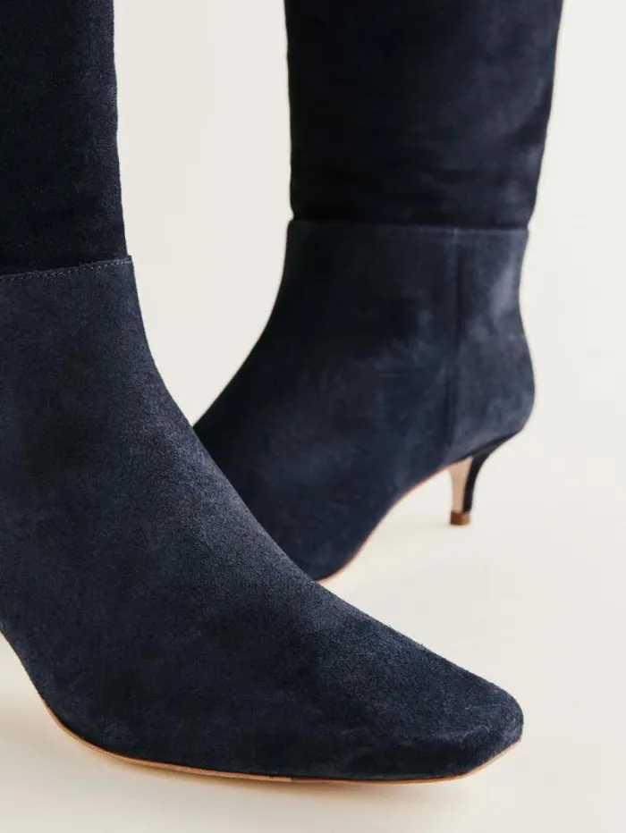 The Reformation Roxanne Over The Knee Boot After Hours Suede 8211 Shoes