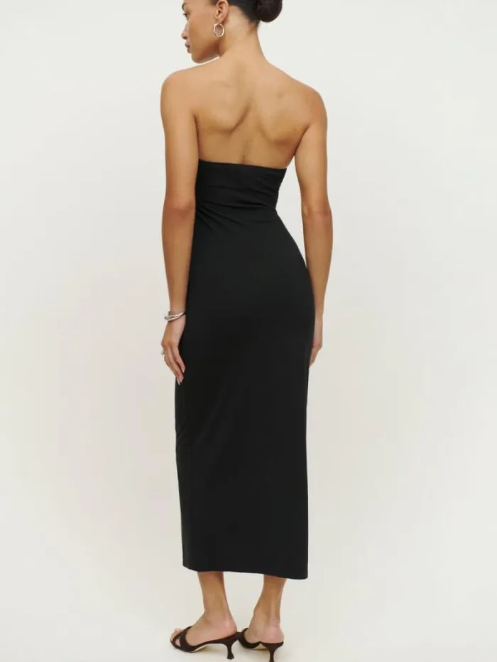 The Reformation Ryden Knit Dress Black 8211 Clothing