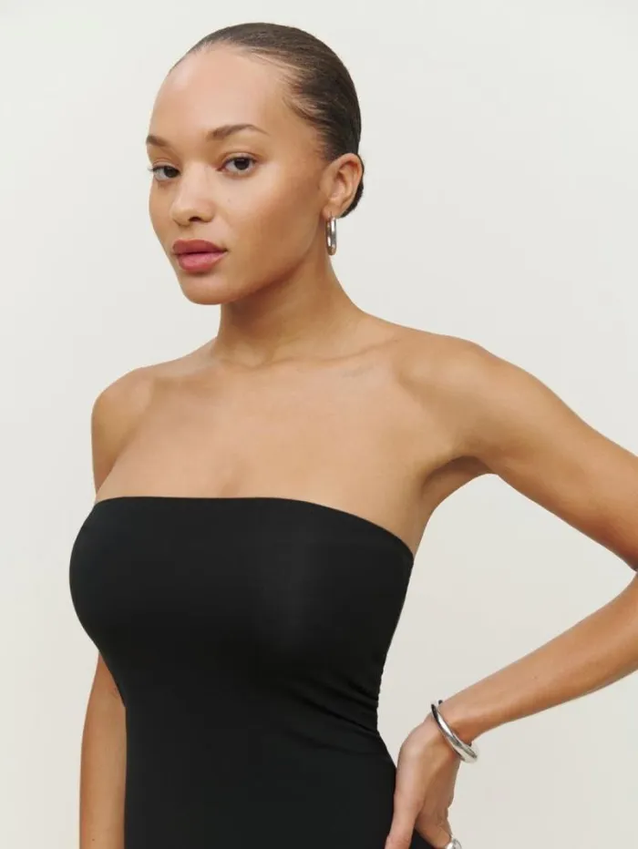 The Reformation Ryden Knit Dress Black 8211 Clothing