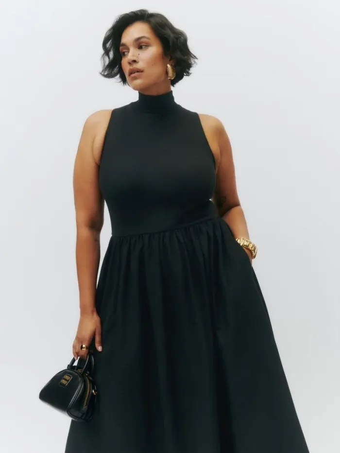 The Reformation Sai Dress Es Black 8211 Clothing