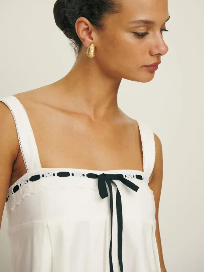 The Reformation Shai Dress White 8211 Clothing