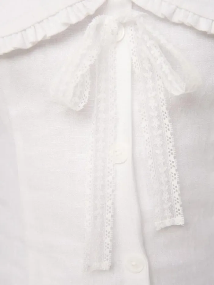 The Reformation Soraya Linen Dress White 8211 Clothing