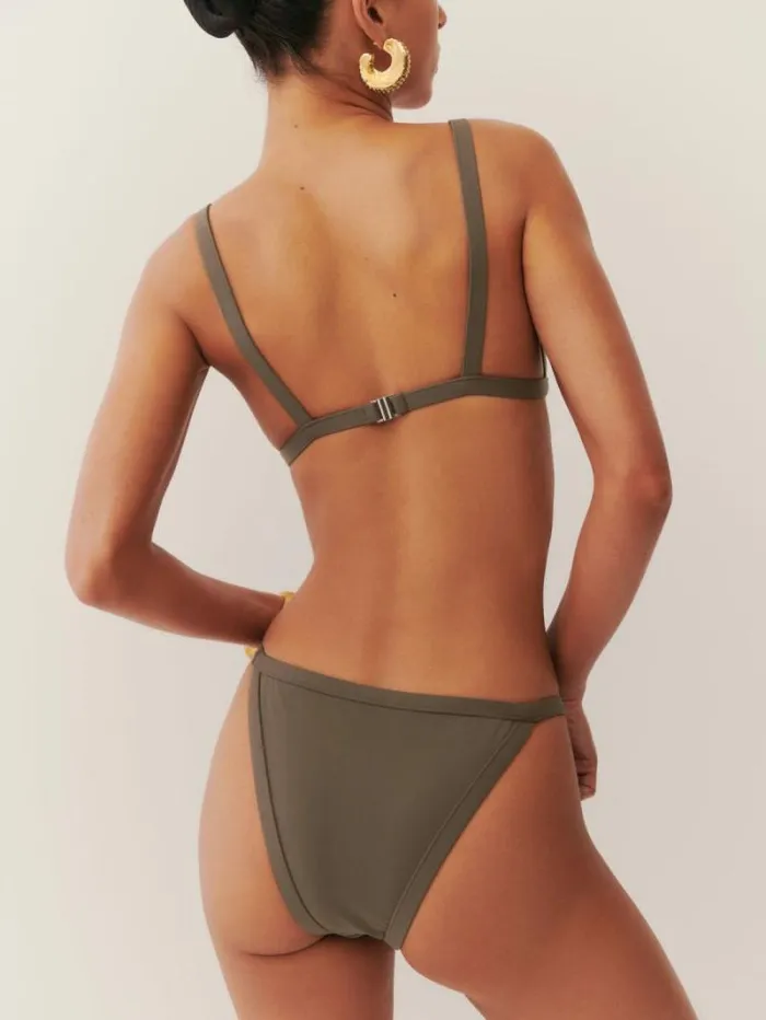 The Reformation Sunkiss Bikini Top Morel 8211 Clothing