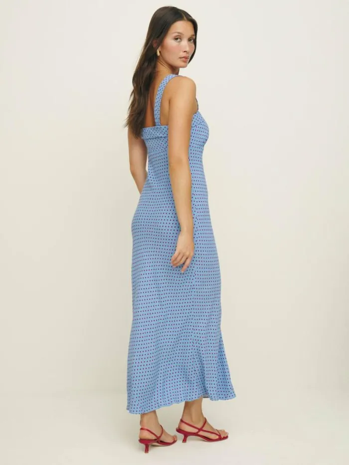 The Reformation Tancy Dress Summertime Dot 8211 Clothing