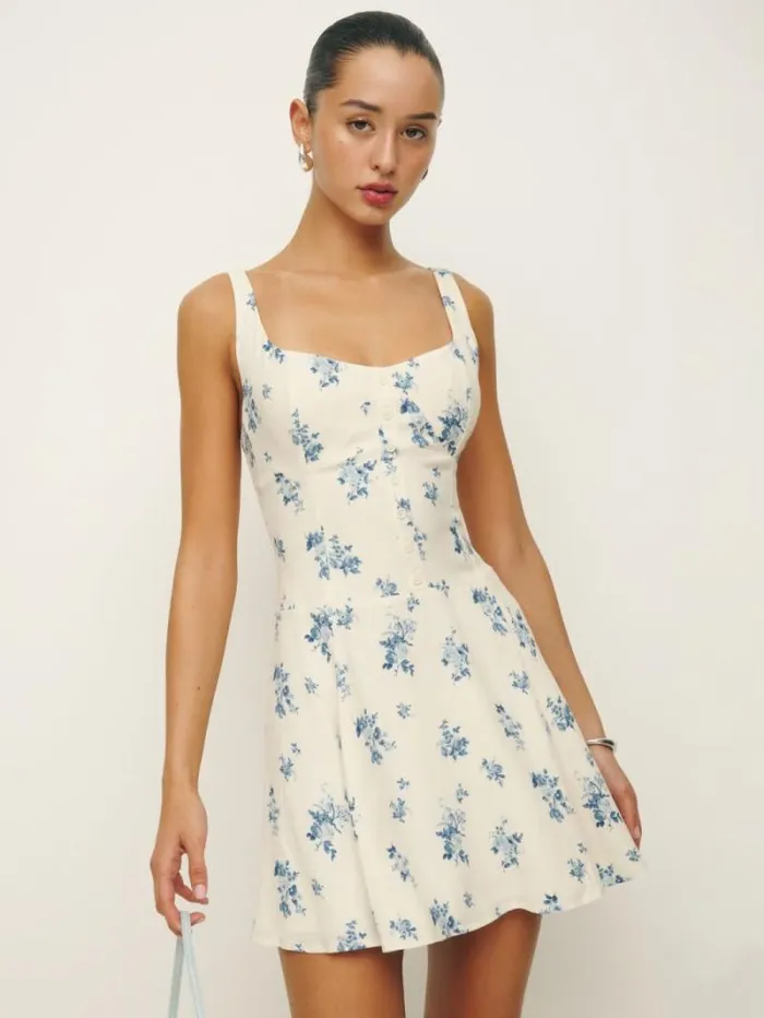 The Reformation Valencio Dress Delicacy 8211 Clothing