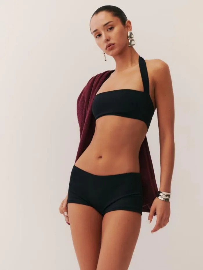 The Reformation Verne Bikini Top Black 8211 Clothing