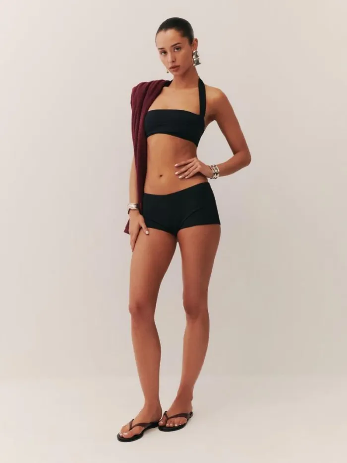 The Reformation Verne Bikini Top Black 8211 Clothing