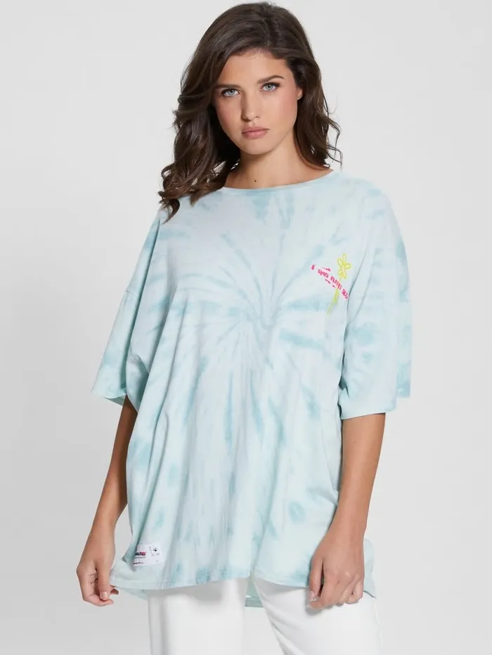 This Planet Oversized Lounge Tee Vintage Sky Multi Women Tops GUESS This Planet Oversized Lounge Tee Vintage Sky Multi Women Tops GUESS