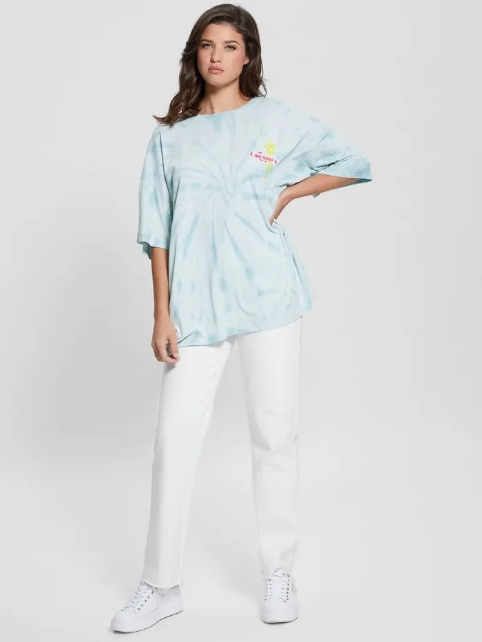 This Planet Oversized Lounge Tee Vintage Sky Multi Women Tops GUESS This Planet Oversized Lounge Tee Vintage Sky Multi Women Tops GUESS
