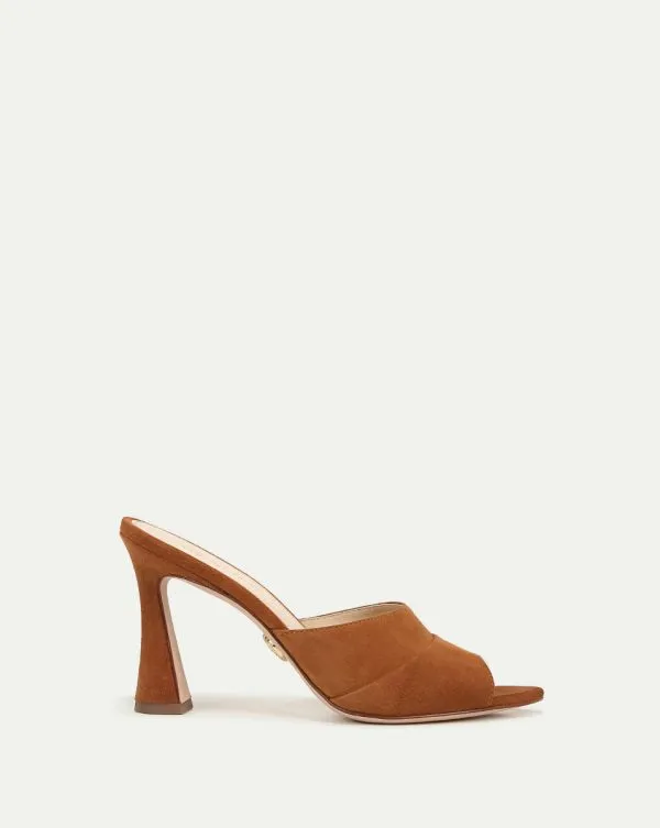 Thora Suede Mule Caramel Women Veronica Beard Shoes