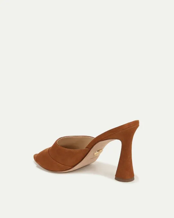 Thora Suede Mule Caramel Women Veronica Beard Shoes