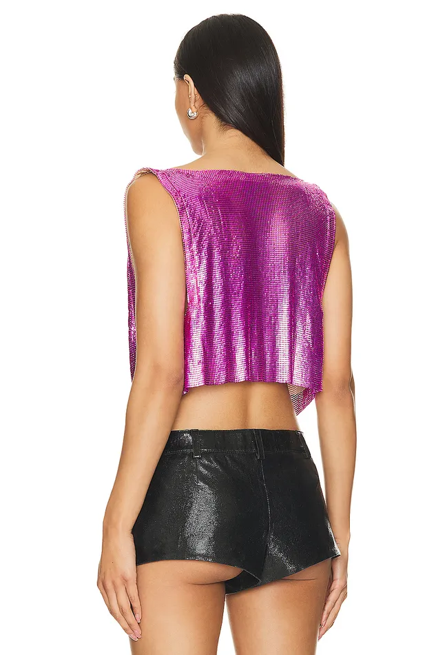 Tommy Crop Top Hot Pink Women Lovers and Friends Tops