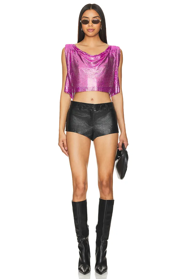 Tommy Crop Top Hot Pink Women Lovers and Friends Tops