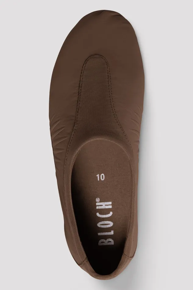 Tonal Footwear Ladies Pulse Leather Jazz Shoes Cocoa Leather Bloch Adult