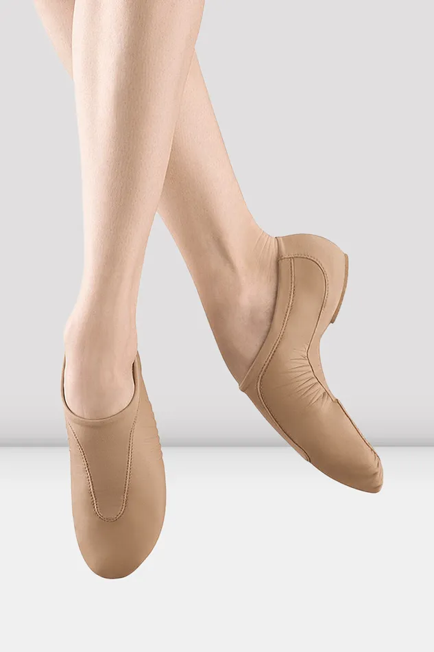 Tonal Footwear Ladies Pulse Leather Jazz Shoes Tan Leather 8211 Bloch Adult