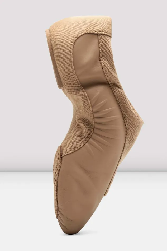 Tonal Footwear Ladies Pulse Leather Jazz Shoes Tan Leather 8211 Bloch Adult