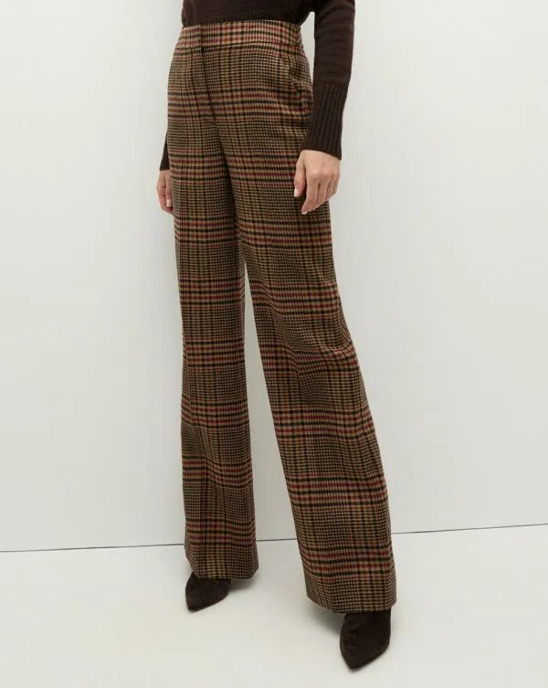 Tonelli Plaid Pant Camelandblack Women Veronica Beard Pants Tonelli Plaid Pant Camelandblack Women Veronica Beard Pants