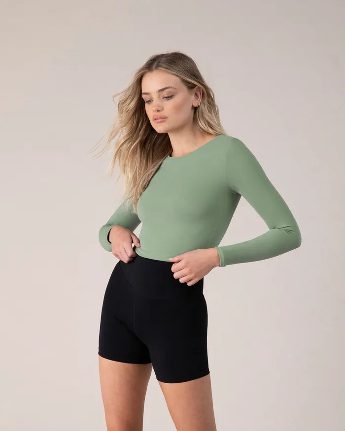 Tops Adult Bloch Blocheverhold Long Sleeve Washed Moss Tops Adult Bloch Blocheverhold Long Sleeve Washed Moss