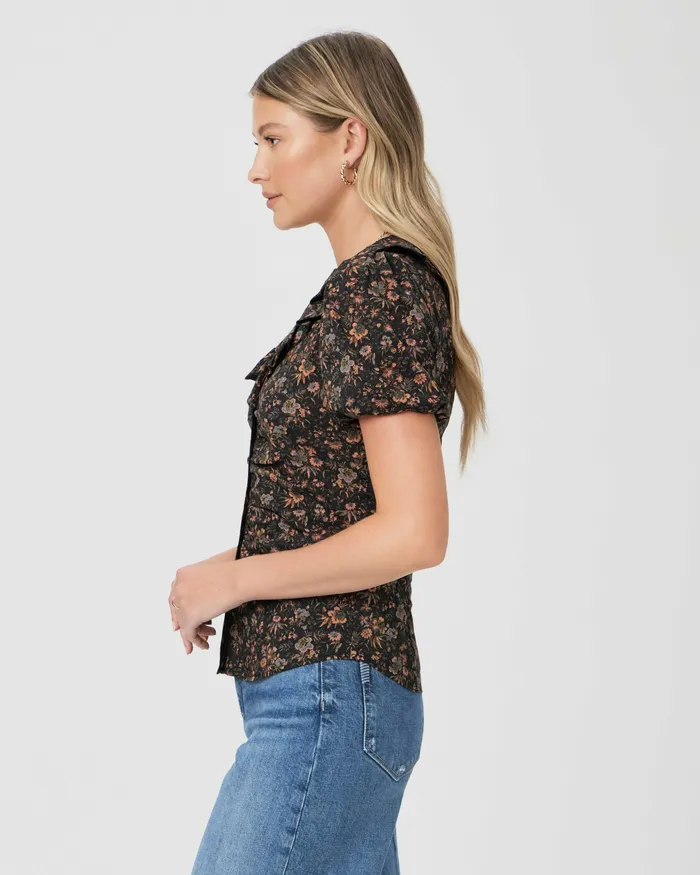 Tops and Blouses Adara Top 8211 Black Multi PAIGE Women Tops and Blouses Adara Top 8211 Black Multi PAIGE Women