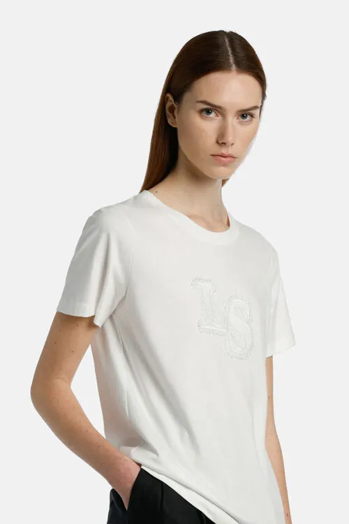 Tops and TShirts Luisa Spagnoli Women Bavette Bavette Cream