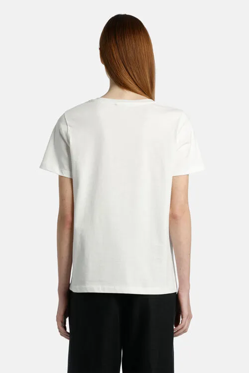 Tops and TShirts Luisa Spagnoli Women Bavette Bavette Cream Tops and TShirts Luisa Spagnoli Women Bavette Bavette Cream
