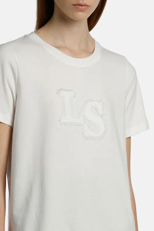 Tops and TShirts Luisa Spagnoli Women Bavette Bavette Cream Tops and TShirts Luisa Spagnoli Women Bavette Bavette Cream