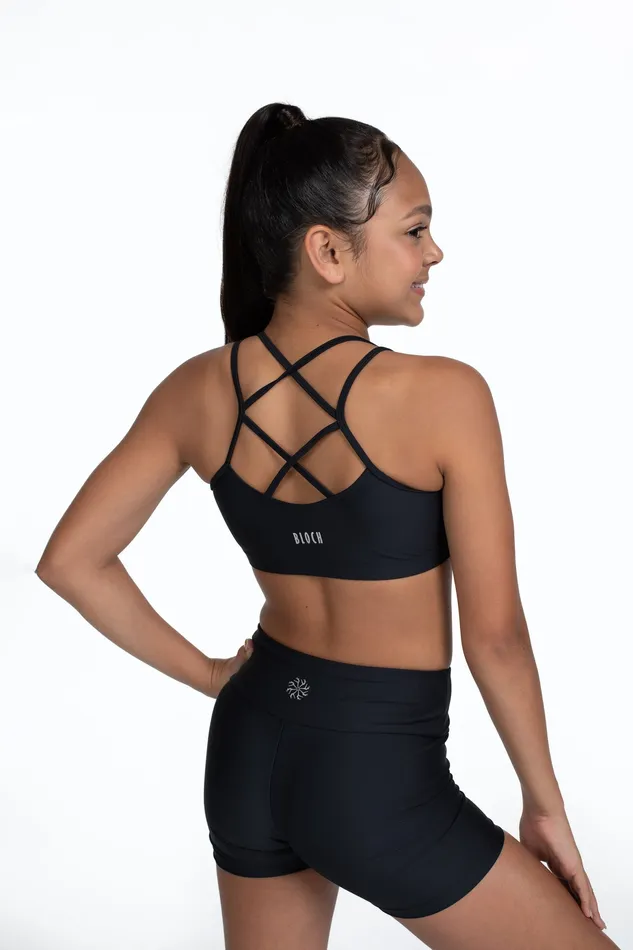 Tops Bloch Children Bloch X Flo Active Remi XBack Bra Top Black