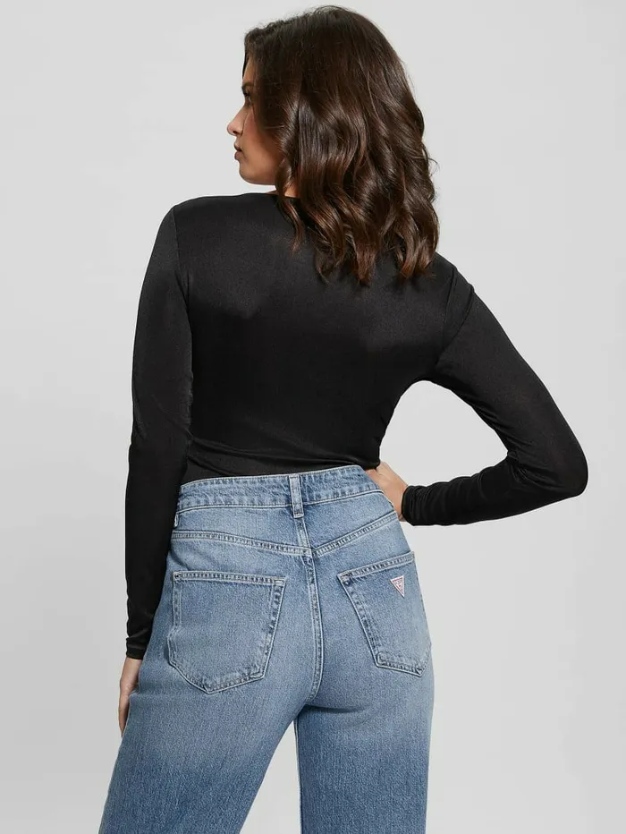 Tops GUESS Women Allura Bodysuit Black Tops GUESS Women Allura Bodysuit Black