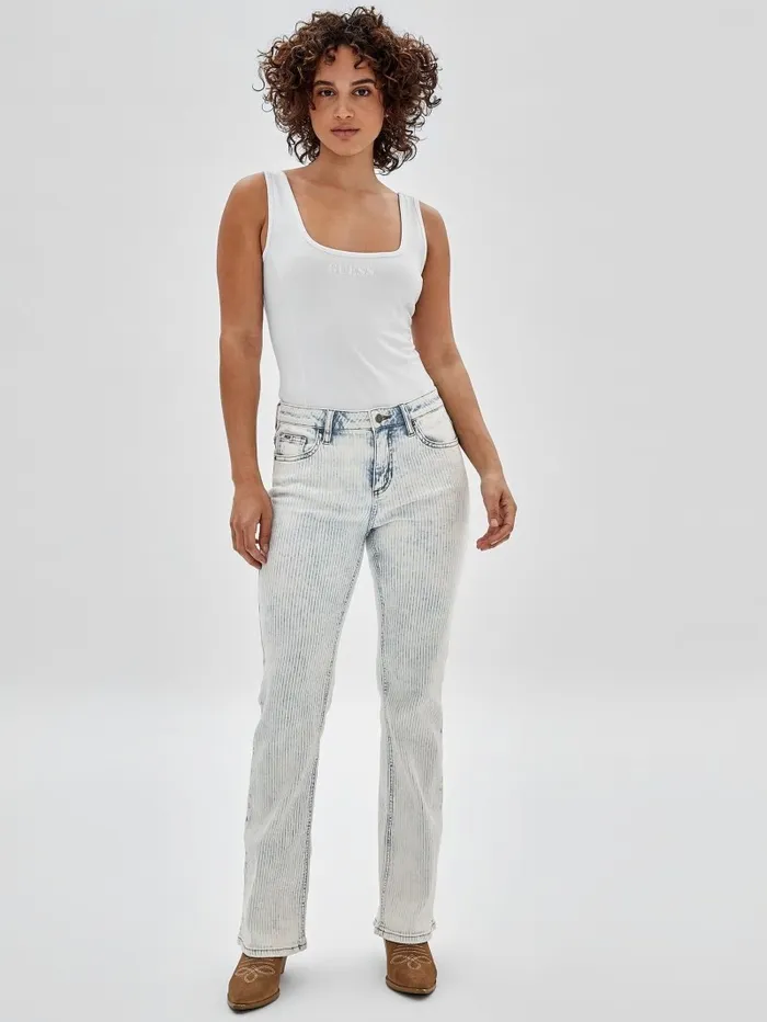 Tops Women GUESS Originals Bodysuit Pure White GUESS Tops Women GUESS Originals Bodysuit Pure White GUESS